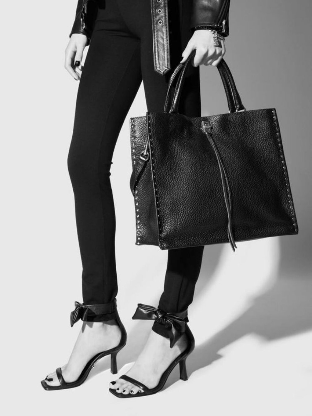 Rebecca Minkoff Studded Darren Tote Bag *Black*